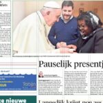 Voorzitter Ruth van Stichting MISS IQ en de Paus Franciscus